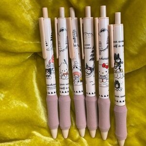 Hello kitty and friends pen set camping badtz kuromi